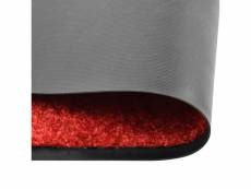 Vidaxl paillasson lavable rouge 120x180 cm 323426