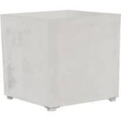 Artplast - Pot cube 40x40cm sans trous blancs - Gris