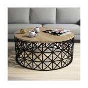 Azura Home Design - Table basse selin coloris chêne