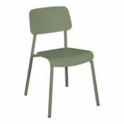 Chaise empilable Studie / Aluminium - Fermob vert en métal