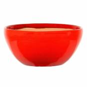Décolines - Cache pot Beauty rouge en Terre Cuite 13 cm
