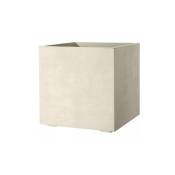 Deroma - vase cube millennium 49 cm perle