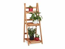 Escalier étagère meuble pour plantes bois 107 cm 2013079 helloshop26 2013079/2