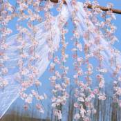 Guirlande De Fleurs De Cerisier Artificielles à Suspendre