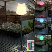 Lampes solaires pour l'extérieur Lampadaire solaire lampadaire balcon led solaire avec changement de couleur rvb, télécommande, les couleurs peuvent