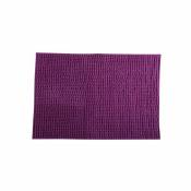 MSV Tapis de bain Microfibre CHENILLE 40x60cm Violet - Violet