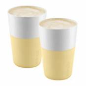 Mug Cafe Latte / Set de 2 - 360 ml - Eva Solo jaune en céramique