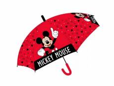 Parapluie mickey enfant semi-automatique rouge