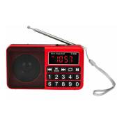 Shining House - Radio portable fm / am (mw) / sw / usb / Micro-SD / MP3, station de radio avec gros boutons et grand écran, radio portable