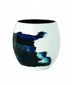 Stelton Stockholm Aquatic Vase, Bleu/Blanc/Argent,