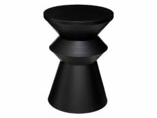 Table à café ronde design "sohan" 48cm noir