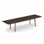 Table à rallonge Plus4 / Acier - 220 à 330 cm - Emu marron en métal