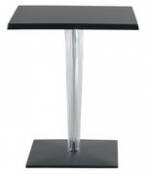 Table carrée TopTop - Dr. YES / 60x60 cm - Kartell noir en plastique