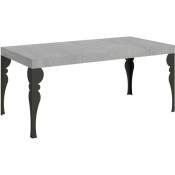 Table extensible 90x180/440 cm Paxon Cemento structure