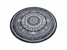 Tapis fun napkin, serviette de table cercle - noir cercle 100 cm