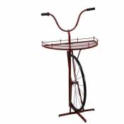 Vacchetti - Etagère design métal vélo rouge 64 x 33/38 x h81 cm