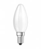 Ampoule LED E14 / Flamme dépolie - 2,5W=25W (2700K, blanc chaud) - Osram blanc en verre