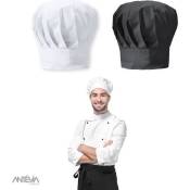ANTEVIA - Véritable toque de cuisinier en coton -