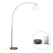 Arc-basic - led Dimmable Lampe arquée variateur inclus - 1 lumière - h 170 cm - Cuivre - Moderne - éclairage intérieur - Salon i Chambre - Cuivre