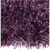 Arte Espina - Tapis shaggy beat en polyester doux et soyeux Fait main Violet - 60x90 - Violet