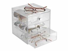 Boîte de rangement lunettes superposable - interdesign - 9 paires de lunettes