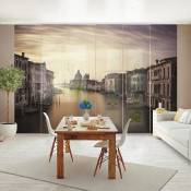 Ensemble de rideaux coulissants - Evening Atmosphere In Venice - 6 Rideaux à panneaux Dimension: 250 x 360cm (6 rideaux á 250 x 60cm), Système de