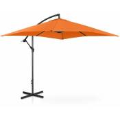 Helloshop26 - Parasol déporté rectangulaire 250 x 250 cm inclinable orange - Or