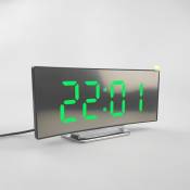 Horloge électronique de surface créative grand écran LED horloge -vert