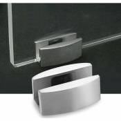 La pince de charnière de pivot de porte en verre d'acier inoxydable 304 fixe la fixation de butée de porte de verre coulissante sans cadre pour la