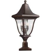 Lampe d'extérieur lampadaire lampadaire patine bronze H63,5 cm lampe de jardin lampadaire