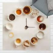 Micasia - Tapis en vinyle - Coffee Time - Carré 1:1 Dimension HxL: 40cm x 40cm