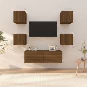 Nova - Ensemble de meubles de télévision avec 4 carrés