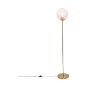 Pallon - Lampadaire - 1 lumière - h 1430 mm - Rose - Art Deco - éclairage intérieur - Salon i Chambre i Cuisine i Salle à manger - Rose - Qazqa