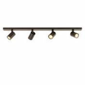 Plafonnier Ascoli Four Bar / 4 spots orientables - L 90 cm - Astro Lighting métal en métal