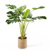 Plante artificielle en pot polyéthylène vert