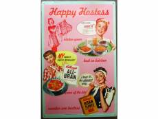 "plaque happy hostess kellogs pin up style années
