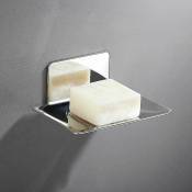 Porte-savon en acier inoxydable 304 3m porte-savon moderne finition chromée auto-adhésive pour salle de bain - grey