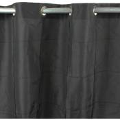 Thedecofactory - william - Rideau en taffetas noir 150x250 - Noir