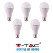 V-tac - 5 ampoules led Ampoule E27 9W lumière chaude