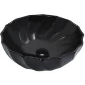 Vidaxl - Lavabo 46x17 cm Céramique Noir