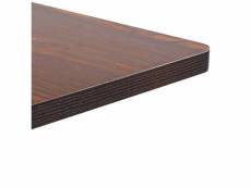 Vidaxl table de bistro marron foncé 60x60 cm mdf 286431