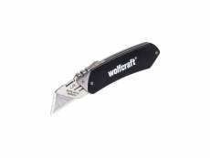 Wolfcraft - 1 couteau alu loisirs lame rétractable