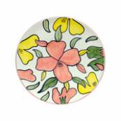 Assiette Flower / Ø 28 cm - Fait main - POPUS EDITIONS multicolore en céramique
