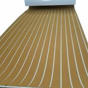 Bache de sol en teck synthétique pour bateau - Mousse eva élastique imperméable - 240 x 89,9 cm