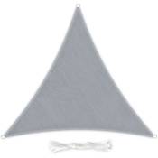 Blumfeldt - Pare - soleil triangulaire - 3x3x3 m - perméable à l'air - gris foncé - Gris Moyen
