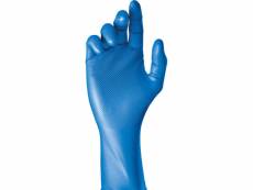 Boite 50 gants jetables nitrile bleu sans poudre taille