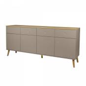 Buffet bas 192cm style scandinave taupe