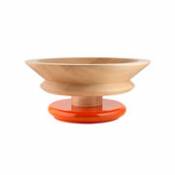 Centre de table / By Ettore Sottsass / Alessi 100 Values Collection - Alessi orange en bois