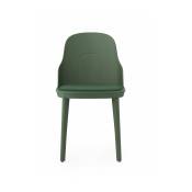 Chaise en polypropylène à l'assise en tissu canvas vert parc Allez Park vert - Norman