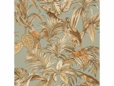 Dutch wallcoverings papier peint bird-of-paradise bleu sarcelle 430615